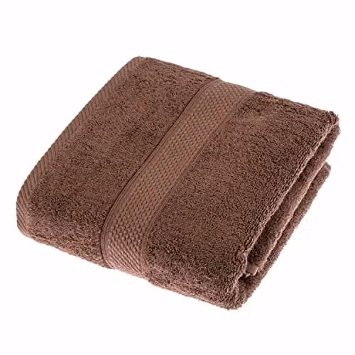 Homescapes Brown Turkish Cotton Bath Towel, 500 GSM, W/D/H: 130 x 70 x 70 cm – 1