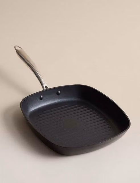 M&S Non-Stick Pro Black Griddle Pan, 26cm