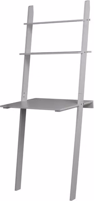 Kelvenix Grey Modern Wall Mounted Floating Wooden Computer Desk for Home Office and Bedroom