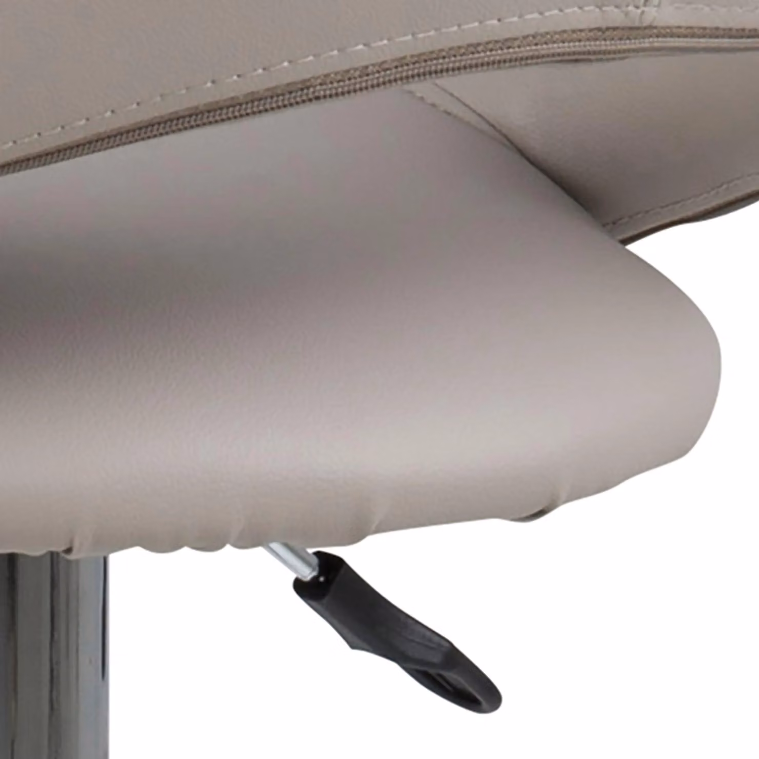 Furniture To Go Plump Light Grey Swivel Bar Stool with Open Back – 3