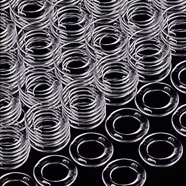 SPETLEK 20 Clear Plastic Roman Blind Curtain Rings – 1