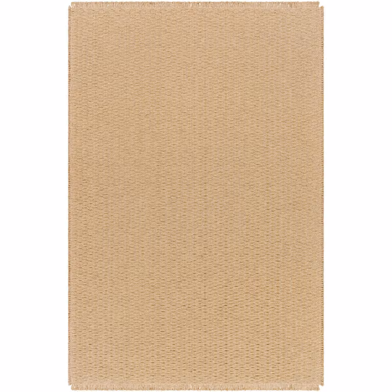 Livabliss Kimi Modern Jute Living Room Rug with Fringes, Brown, W: 120 cm, L: 170 cm