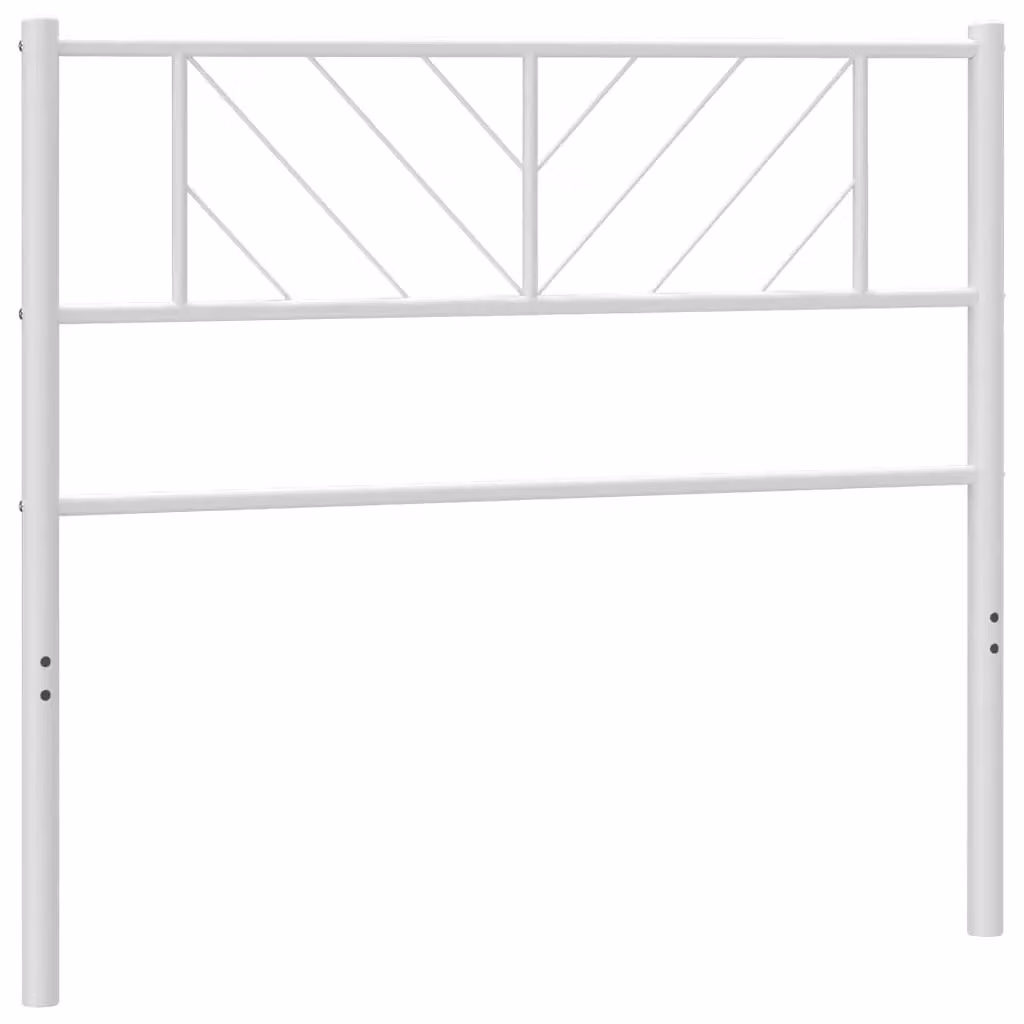 Berkfield Home Classic Metal Headboard in White, 100 cm – 2