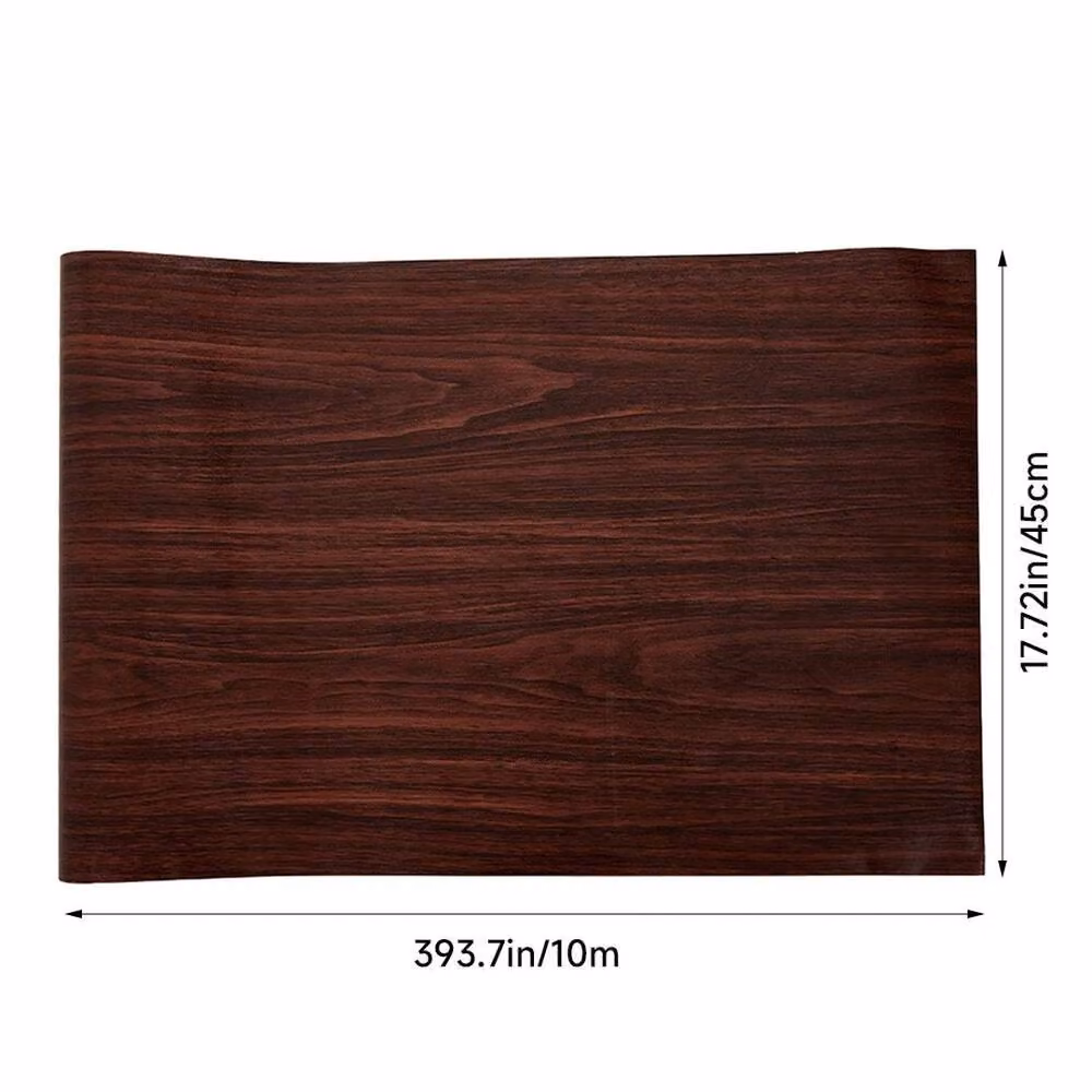 PAWNORA Brown Walnut Wood Effect Flooring Roll, 10m – 2