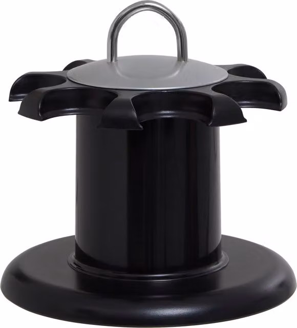 Orsina Luciano Rotating 1 Tier Metal Spice Rack in Black
