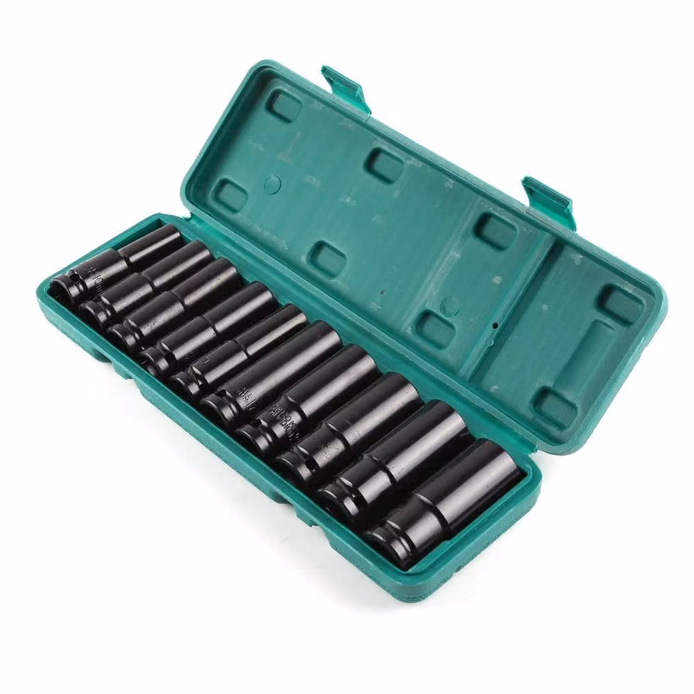 SPETLEK 10-Piece 1/2" Drive Deep Impact Socket Set, 10-24mm Metric – 4