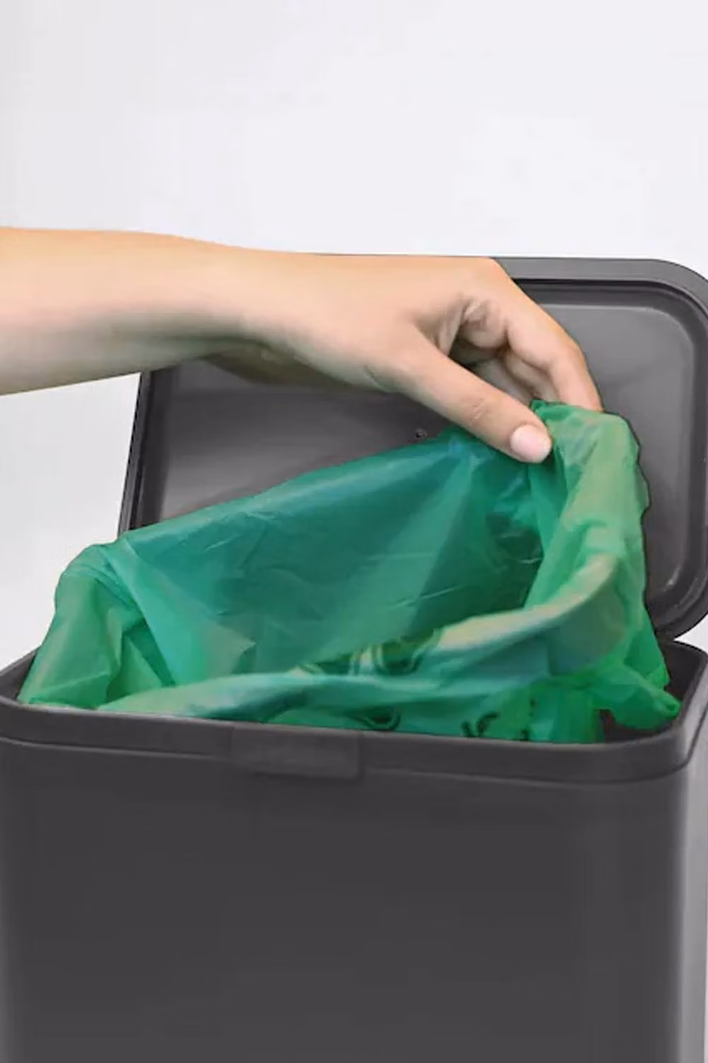 ReBorn Wall Mounted Food Waste Bin with Flip Lid, Grey, 5 l – 2