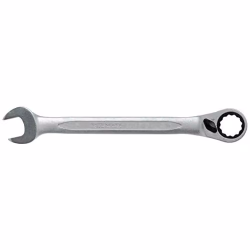 Teng Tools 19mm Silver Chrome Vanadium Ratchet Combination Spanner