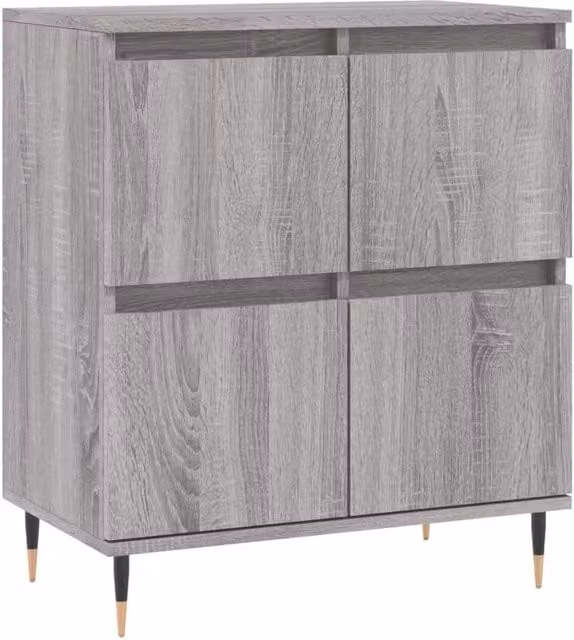 Berkfield Home Grey Sonoma Sideboard, W: 60 cm, D: 35 cm, H: 70 cm