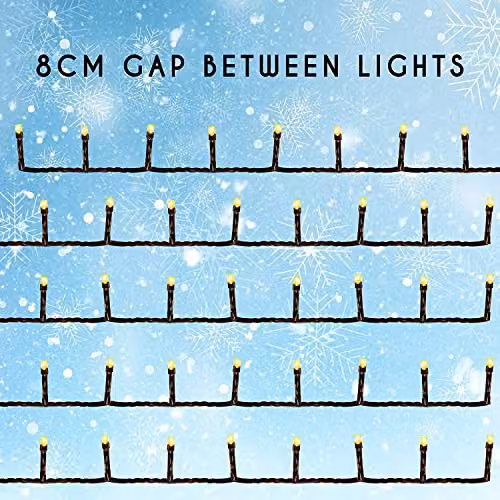 PMS VFM 100 LED Battery Powered Multicoloured Christmas Fairy Lights with 8 Functions and 6 Hour Timer for Indoor and Outdoor Use – 4