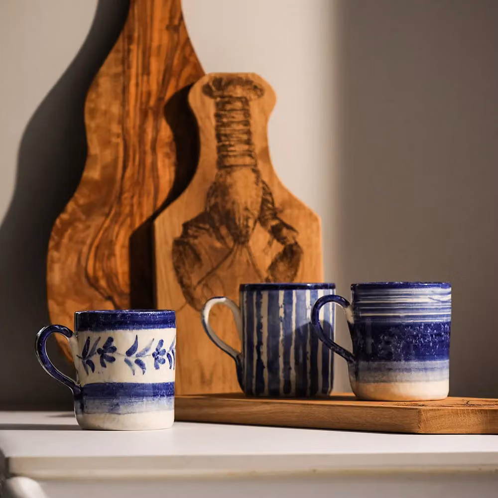 Selbrae House Blue Floral Ceramic Mug – 3