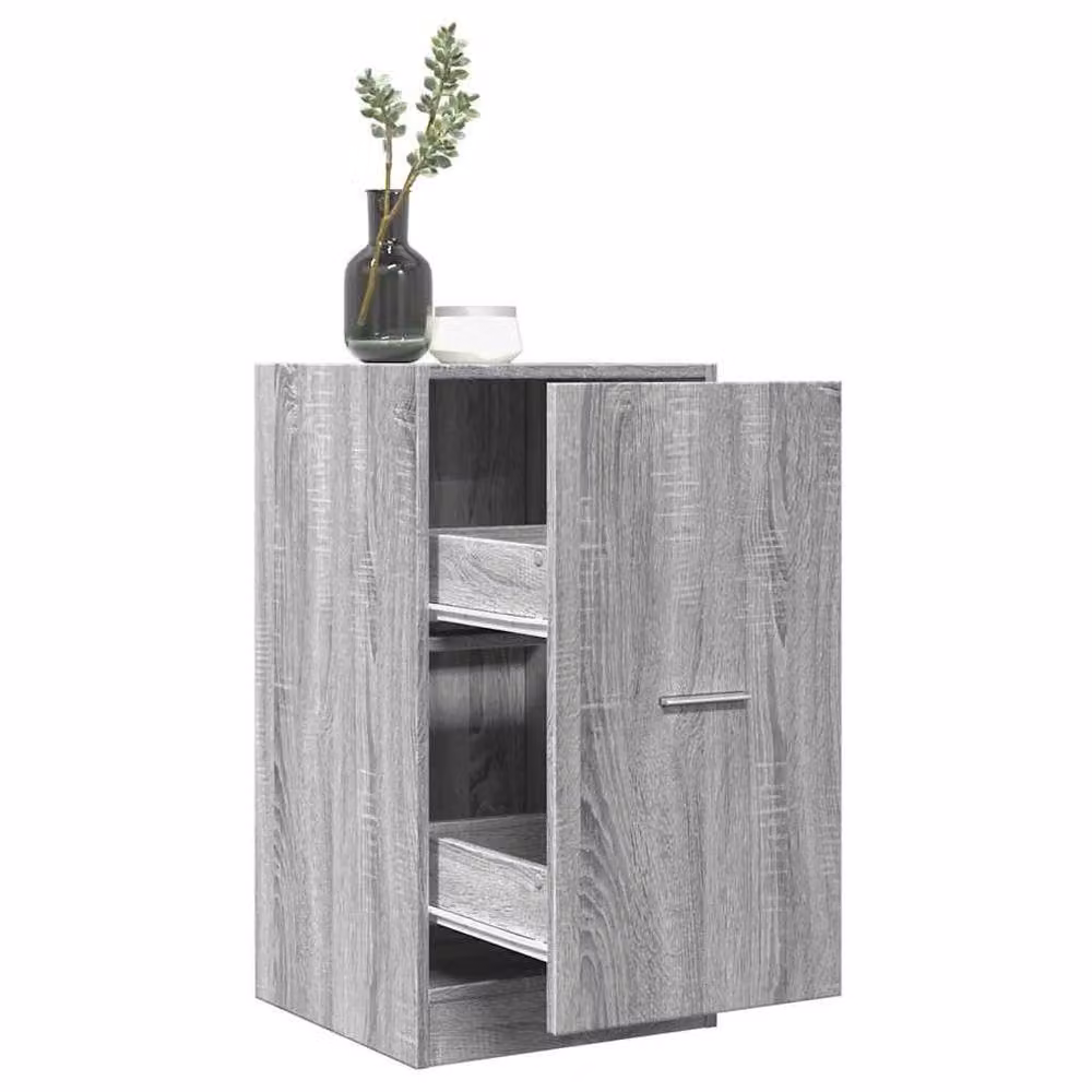 Berkfield Home Elegant Apothecary Cabinet in Grey Sonoma, W: 40 cm, D: 41 cm, H: 77.5 cm – 2