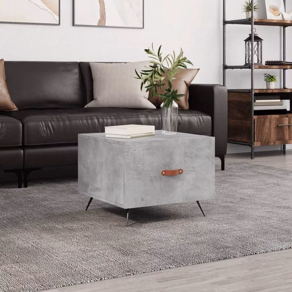 Berkfield Home Decorative Coffee Table in Concrete Grey, W/D/H: 50 x 50 x 40 cm – 2