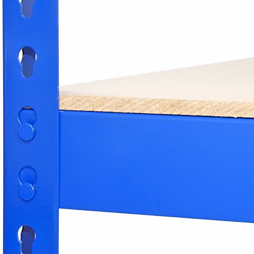 Monstershop Blue Q-Rax and Racking Storage Set with MDF Shelves, W/D/H: 120 x 50 x 180 cm and 90 x 50 x 180 cm – 7