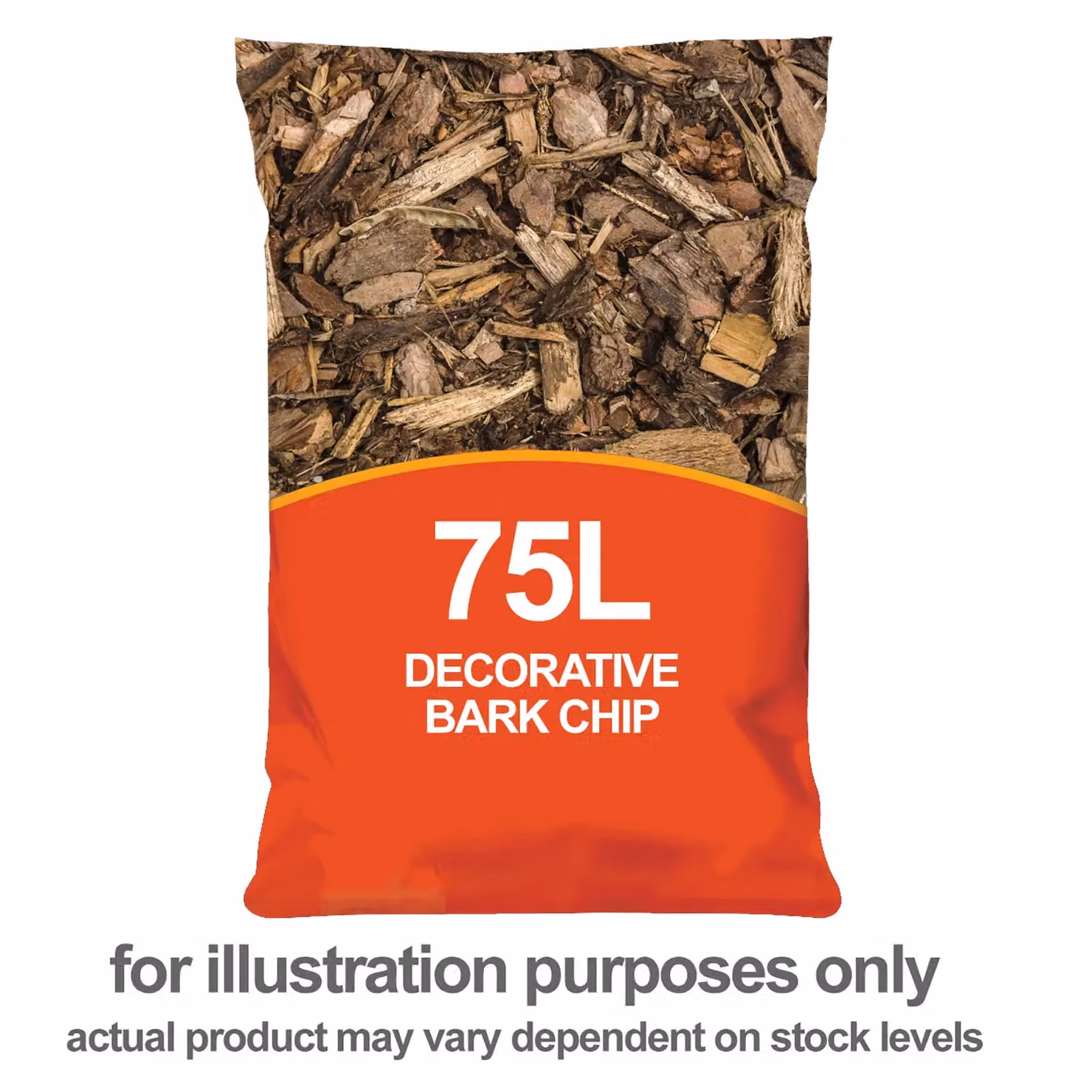 Simpa Decorative Landscape Bark Chipping Mulch, Dark Brown, 75 l – 2