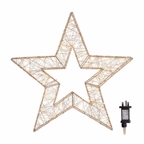 Samuel Alexander Gold Metal Hanging Christmas Star – 3