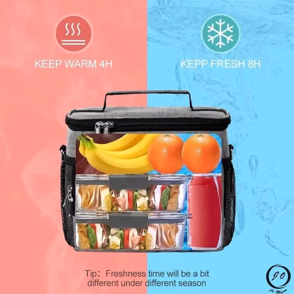 Kelvenix Thermal Insulated Grey Picnic Cool Bag, BPA Free, W/D/H: 51.58 x 25.4 x 20.32 cm – 5