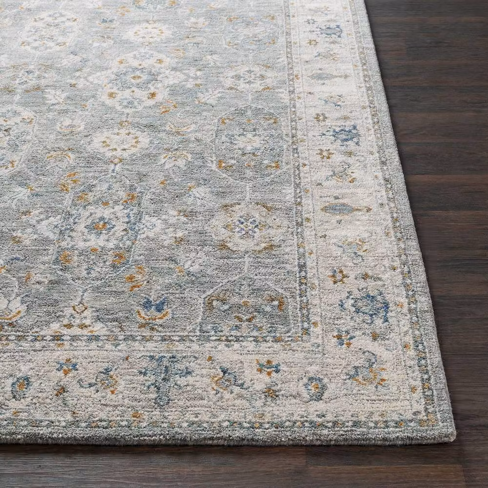 Livabliss Dresden Vintage Boho Living and Dining Room Rug in Grey, Yellow and Blue, W: 200 cm, D: 290 cm – 4