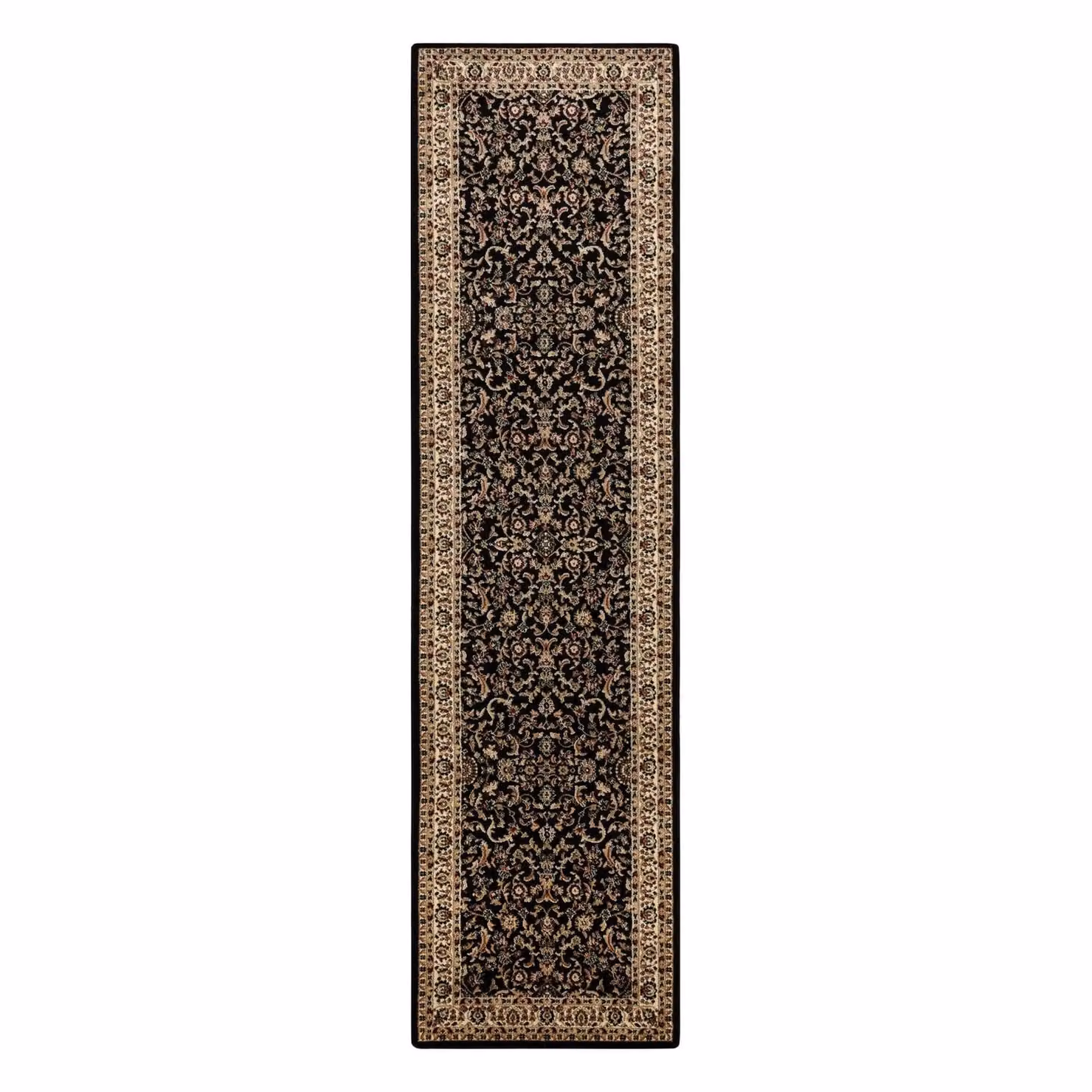 RugsX Royal Runner Oriental Classic Rug in Black, W: 80 cm, L: 200 cm – 2