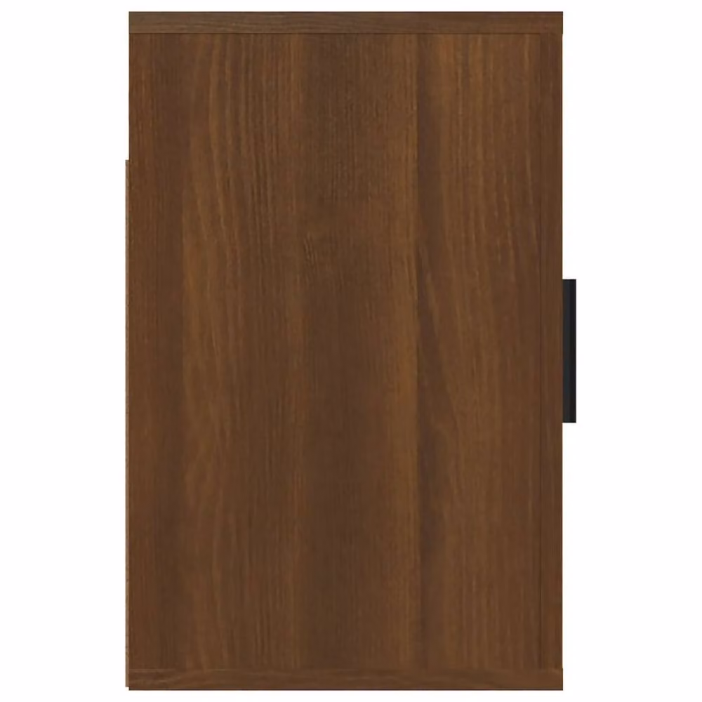 Berkfield Home Elegant Wall-mounted Bedside Cabinet in Brown Oak, W: 50 cm, D: 30 cm, H: 47 cm – 4