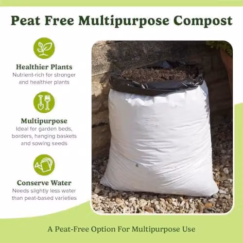 YouGarden 40L Multipurpose Organic Compost with Coir and Bark for Plants, Vegetables and Seeds – 6