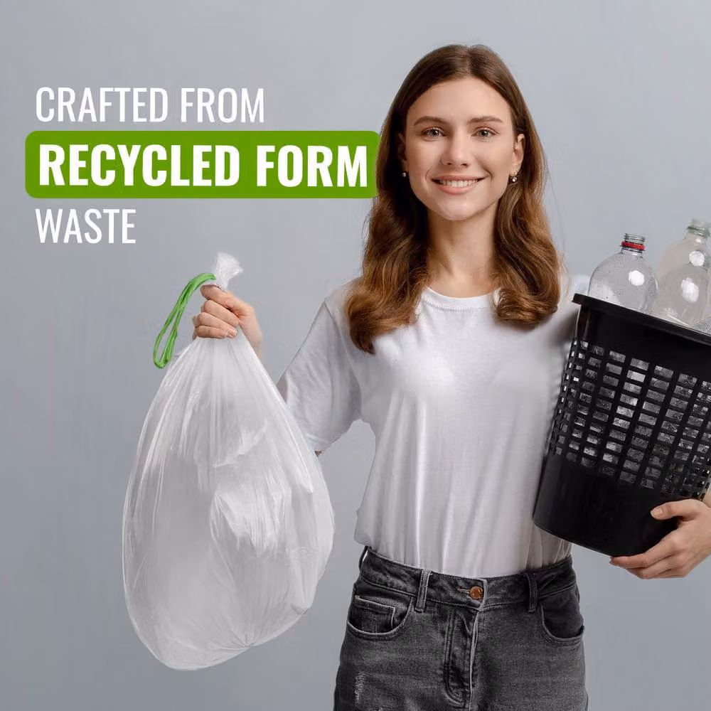 ECOBAG White Kitchen Bin Liners, 30L, 40 Pack – 3