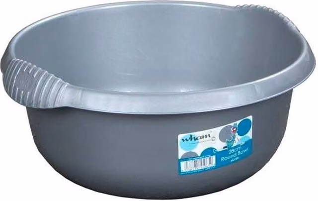 Casa Round Washing Up Bowl Silver 28cm – 1