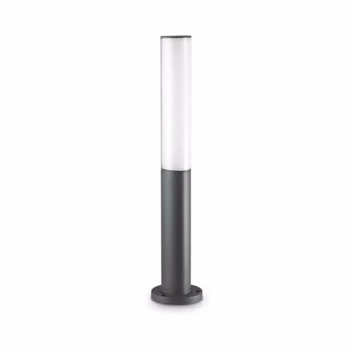 Ideal Lux ETERE Integrated LED Outdoor Bollard Lamp, Anthracite, Warm White 3000K, IP44