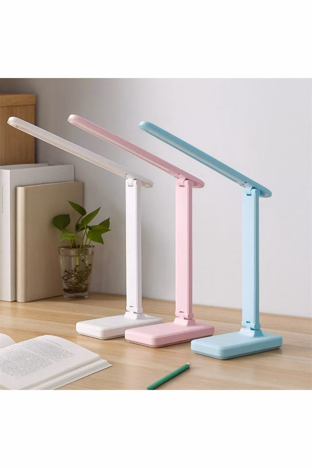 KDMD T60 Rechargeable LED Desk Lamp with Phone Holder, Dimmable Touch Control, White and Multicolour RGB – 2