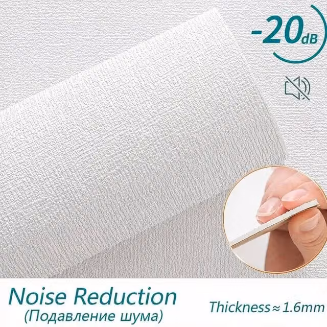NESTLUNE Self-Adhesive Thermal Insulation Linen Roll in White, W/D/H: 100 x 15 x 15 cm