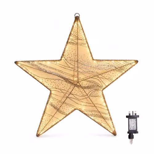 Samuel Alexander White Star Hanging Christmas Decoration, 58 cm – 3