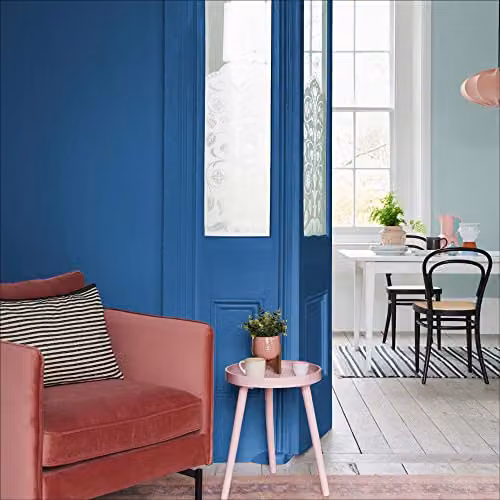 Rust-Oleum Blue Silk Matt Chalky Wall Paint, 2.5 l – 3