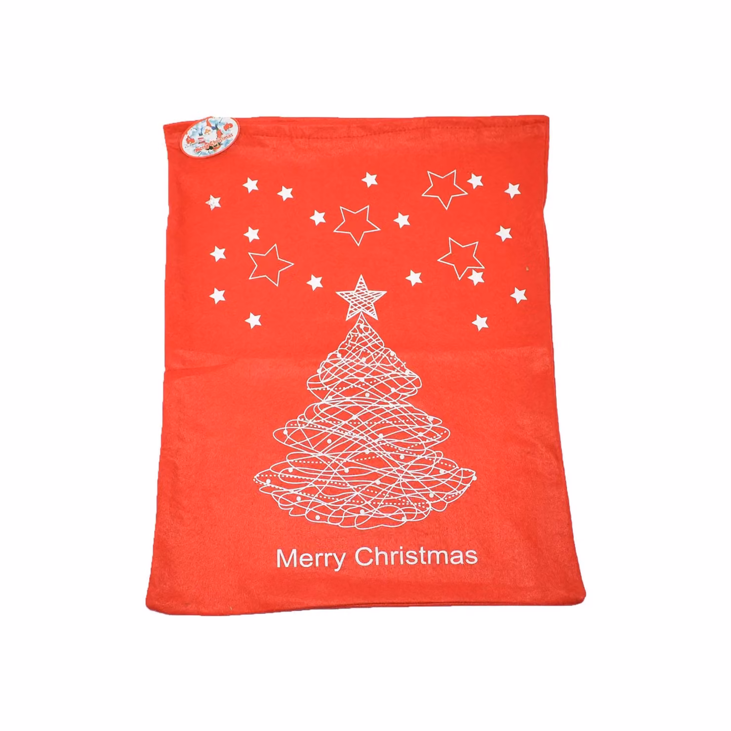 Shatchi 2 Piece Red Felt Santa Sack Christmas Gift Bags, W: 60 cm, H: 45 cm – 2