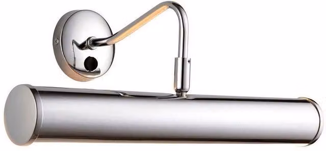 Netlighting Turner 2 Light Picture Wall Light in Chrome and Grey with E14 Bulbs