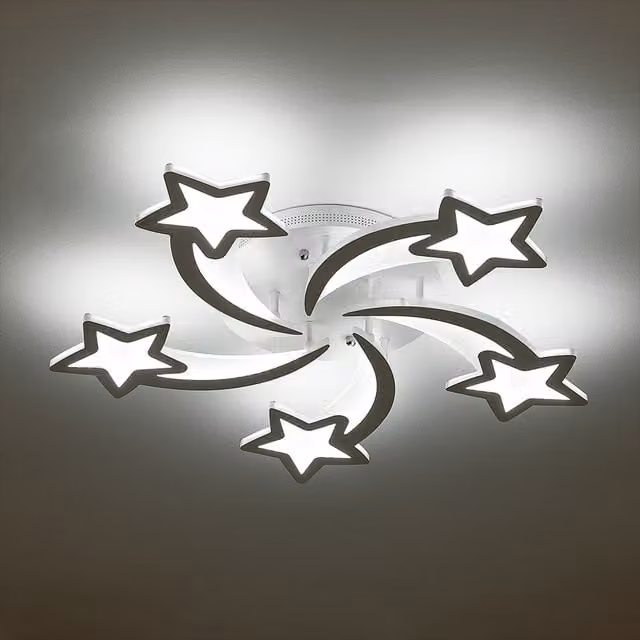 Kidkid Shooting Stars LED Ceiling Light, White, 75W