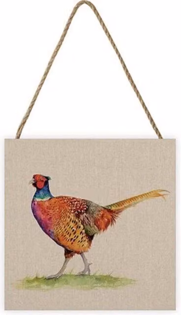 Jane Bannon Granville Multicolour Animal and Botanical Wooden Hanging Plaque