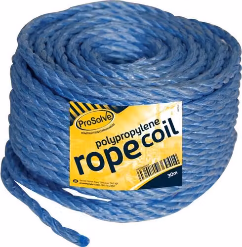 ProSolve Blue Polypropylene Plastic Rope, Diameter: 8 mm, Length: 30 m