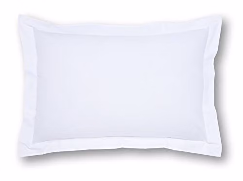 Martex Sestina 100% Cotton Percale Oxford Pillowcase, White, W/D/H: 50 x 70 cm – 2