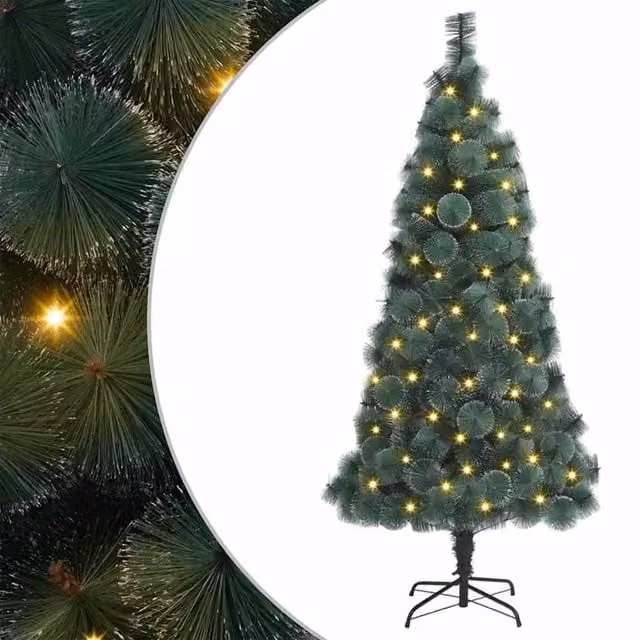 Berkfield Home Pre-lit Artificial Christmas Tree in Green, Height: 180 cm – 1