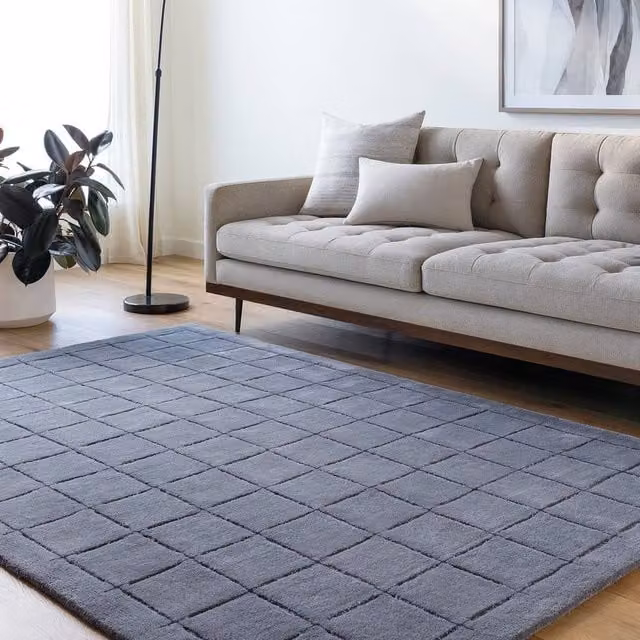 Livabliss Brook Hand-Tufted Wool Modern Living Room and Bedroom Rug in Green, Red and Grey, W: 185 cm, D: 275 cm – 1