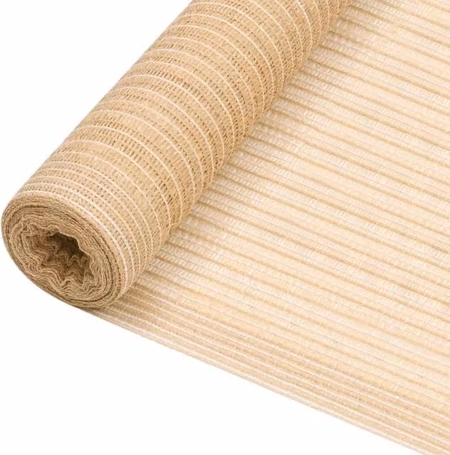 Berkfield Home Beige HDPE Privacy Netting Mat, 2 x 50 m
