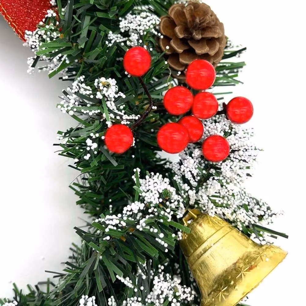SPETLEK Artificial Christmas Wreath with Red Berries in Green, W: 40 cm – 4