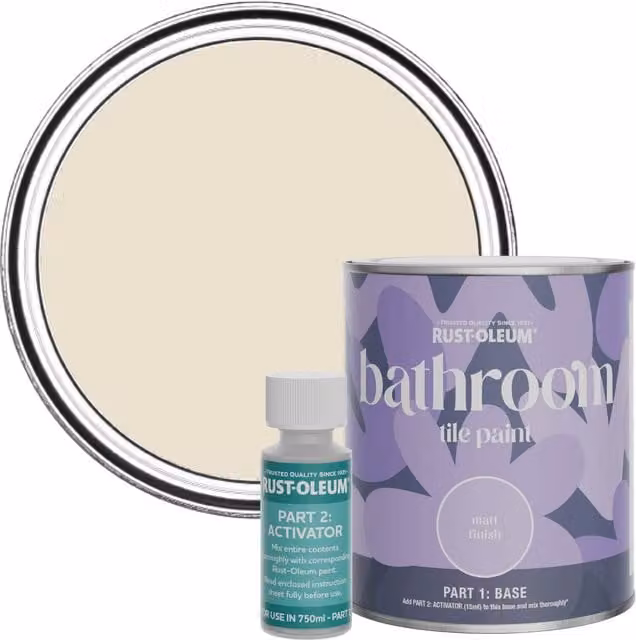 Rust-Oleum Bathroom Tile Paint in Matt Finish, Longsands, 0.75 l