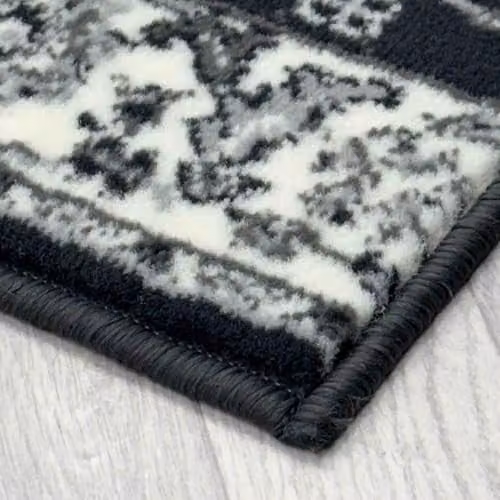 runrug Soft and Luxurious Traditional Hallway Runner Rug in Dark Grey, W: 60 cm, L: 330 cm – 3