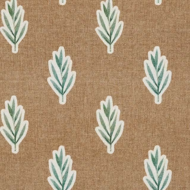 Ante Decor Hidcote Autumn Floral Cotton Fabric in Multicolour Orange and Green