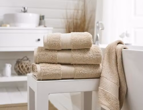 Deyongs Bliss Pima Cotton Bath Sheet in Biscuit, 650gsm, W/D/H: 90 x 150 cm – 2