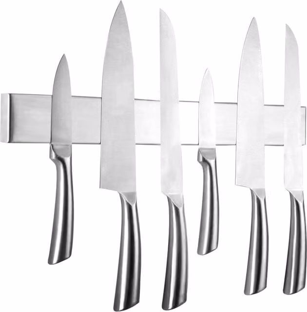Maison & White Wall Mounted Stainless Steel Knife Bar in Silver