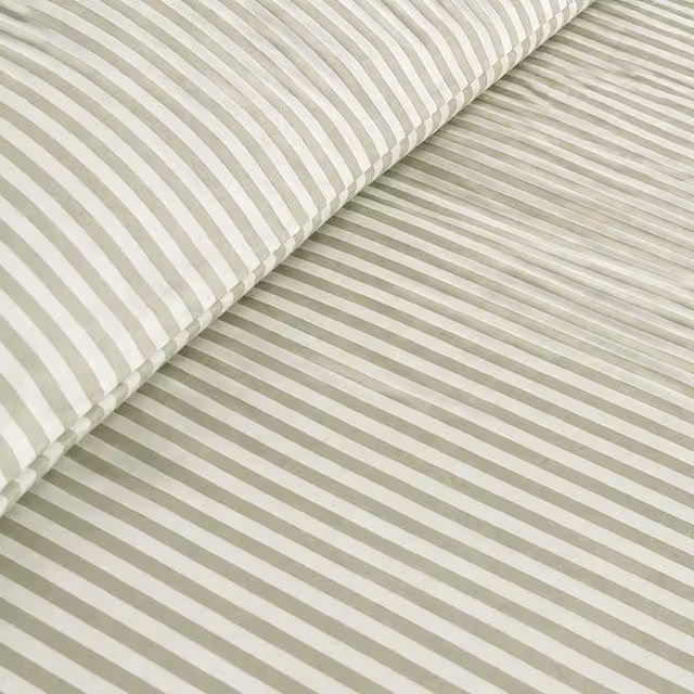 Martex Studio Edition Pinstripe Duvet Cover Set, Green, W: 180 cm, H: 200 cm