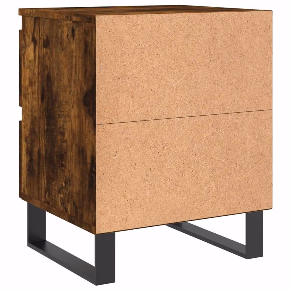 Berkfield Home Bedside Cabinet in Smoked Oak Brown, W/D/H: 40 x 35 x 50 cm – 5