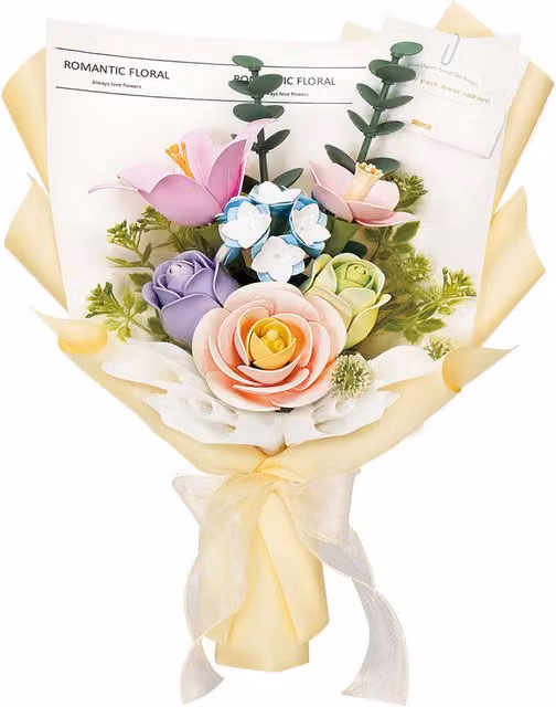 Syntego Spring Time Bouquet Wooden Puzzle Kit, Multicolour